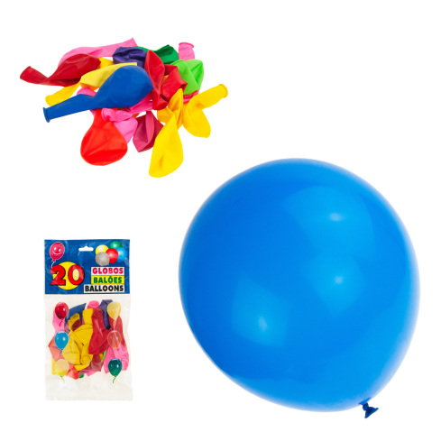 391192 BALONY KOLOR 50SZT. wym.22x25 cm