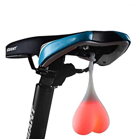 TG70275 LAMPKA ROWEROWA ,,SERCE" JAJA SILIKONOWE LED