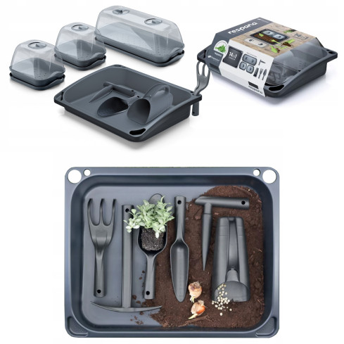 INST01-S433 MINI SZKLARNIA ROZSADNIK DO WYSIEWU SADZONEK ZESTAW STARTOWY + NARZĘDZIA