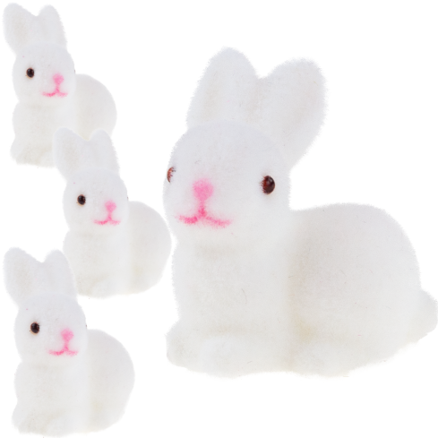 TG40529-1 KRÓLIK PLASTIK FLOKOWANY 3SZT./KPL