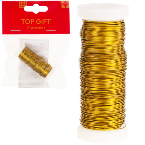 TG42174-2 DRUCIK DEKORACYJNY FLORYSTYCZNY OZDOBNY ZŁOTY