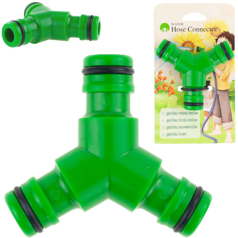 TG56047 TRÓJNIK rozdzielacz SZYBKOZŁĄCZKA NYPEL złącze WĘŻA OGRODOWEGO łącznik