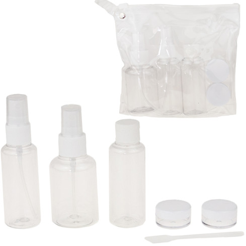 TG56464 POJEMNIKI NA KOSMETYKI DO SAMOLOTU KOSMETYCZKA 7el