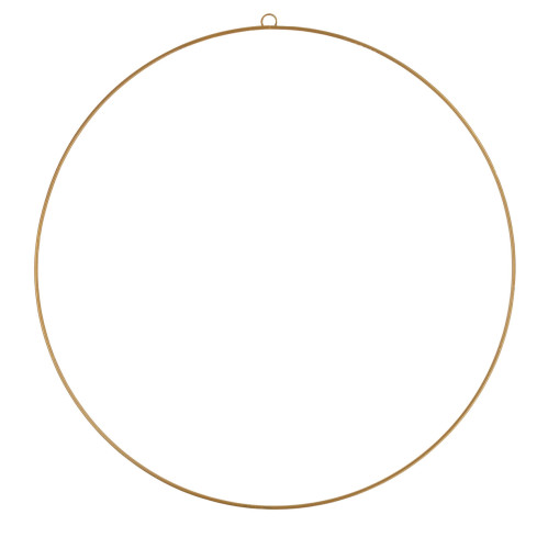 Obręcz koło dekoracyjne, metalowe, złote, baza do stroików, 30cm