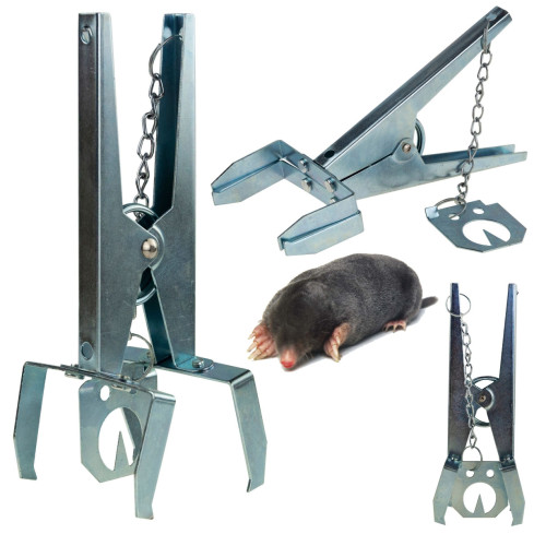 TG63010 PUŁAPKA NA KRETY NORNICE ŁAPKA KRETOŁAPKA METALOWA ŁAPA chwytak ziemi