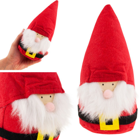 TG65798-2 SKRZAT Z BRODĄ CZERWONY STOJĄCY FILCOWY KRASNAL ŚWIĄTECZNY GNOM prezent