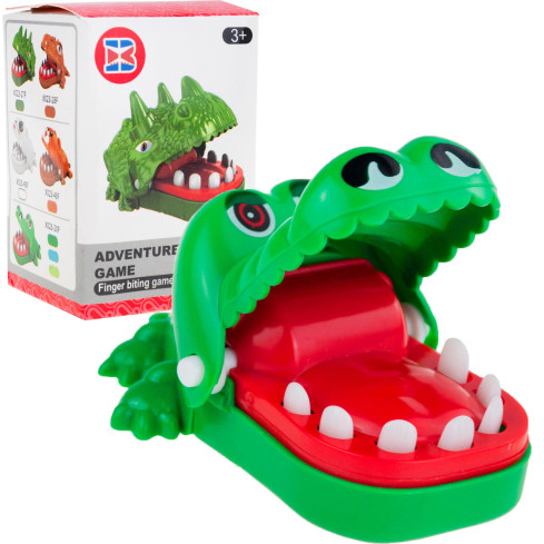 TG71075 GRA MINI KROKODYL KAJMAN CHORY ZĄBEK U DENTYSTY ZRĘCZNOŚCIOWA na PREZENT