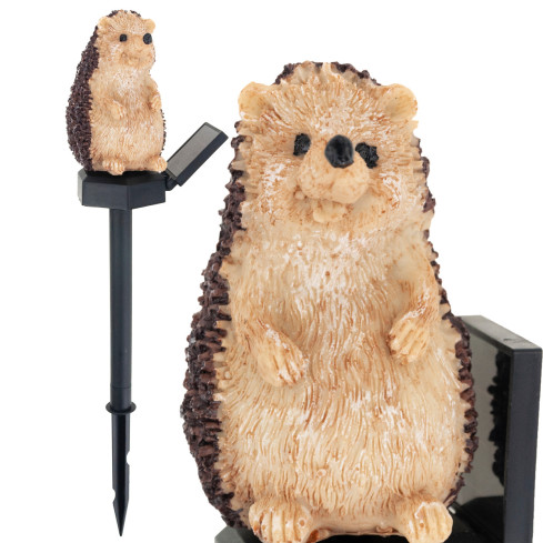 TG71283 LAMPA SOLARNA JEŻ JEŻYK WBIJANA LAMPKA OGRODOWA LED CZUJNIK ZMIERZCHU SOLAR