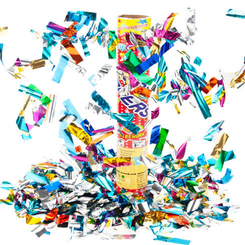 TG71311 KONFETTI PARTY TUBA STRZELAJĄCA NA IMPREZY PRZYJĘCIA ZABAWY SYLWESTRA