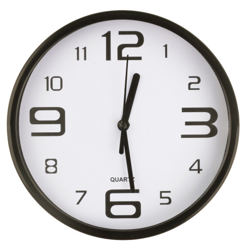 TG71354 ZEGAR ŚCIENNY CZYTELNY SEKUNDNIK STYLOWY GRUBY DO SALONU KUCHNI AA R6