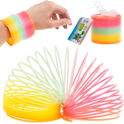 TG71360 SPREŻYNA TĘCZOWA MAGICZNA SPRĘŻYNKA MAGIC KOLOROWA ZABAWKOWA MAGIC SPRINGS