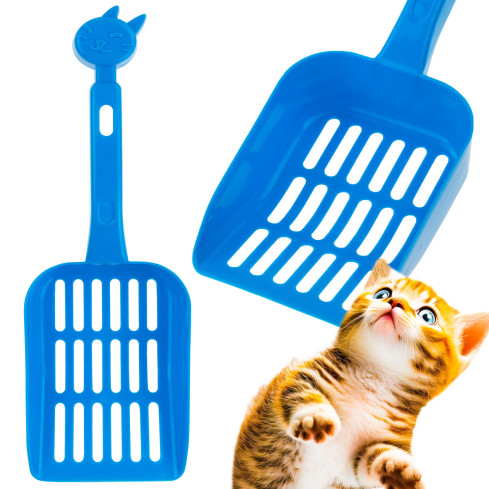 TG72944 ŁOPATKA SZUFELKA SZPATUŁKA DO KUWETY PRZESIEWANIA ŻWIRKU KOTA