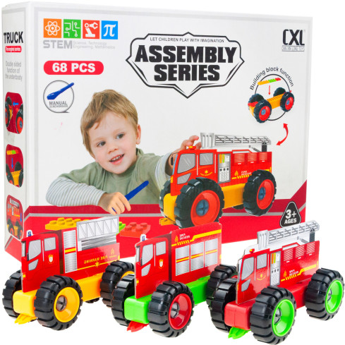 TG72952 ZESTAW POJAZDÓW STRAŻACKICH KONSTRUKCYJNYCH 3 POJAZDY 68 EL.