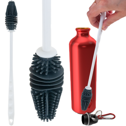 TG77670 SZCZOTKA SILIKONOWA DO MYCIA BUTELEK