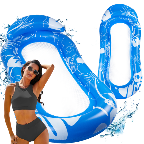 TG77796 MATERAC DO PŁYWANIA DMUCHANY PLAŻOWY NA BASEN Z SIATKĄ