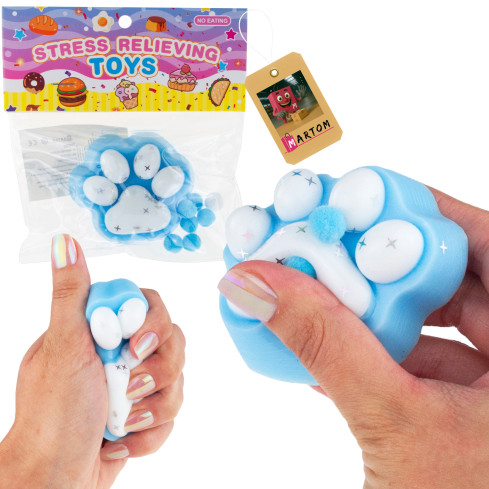 TG80355 KOCIA PSIA ŁAPKA GNIOTEK ZABAWKA EDUKACYJNA ANTYSTRESOWA KOTEK SQUISHY