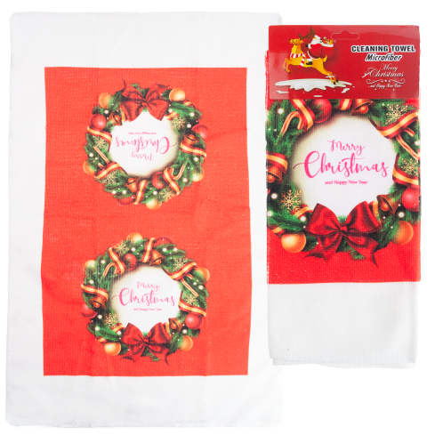 TG81337 RĘCZNIK KUCHENNY ŚCIERKA ŚWIĄTECZNA MIKROFIBRA CHŁONNA