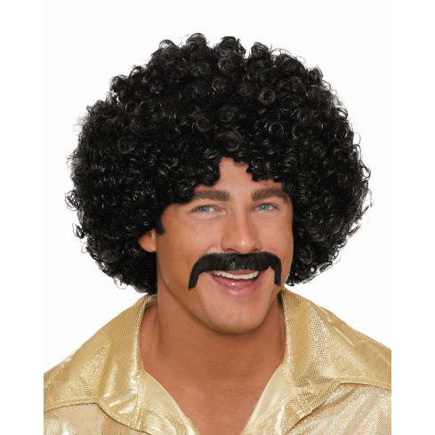 UR27 PERUKA AFRO CZARNE WŁOSY KRĘCONE PARTY NA IMPREZĘ LATA 70 80 NA SYLWESTRA