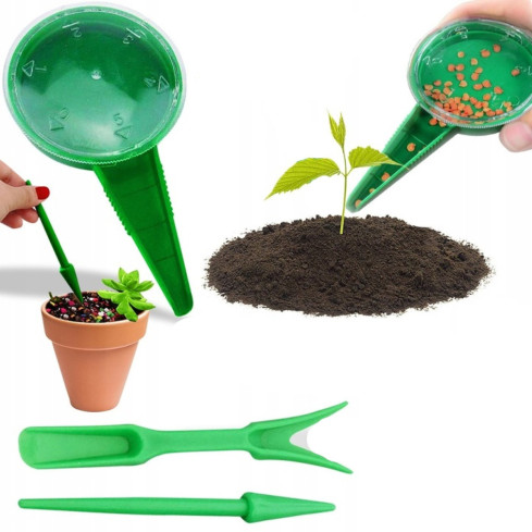 EVA2741 ZESTAW DO PIKOWANIA SADZENIA SIEWNIK DO nasion ROŚLIN WIDEŁKI SADZAK