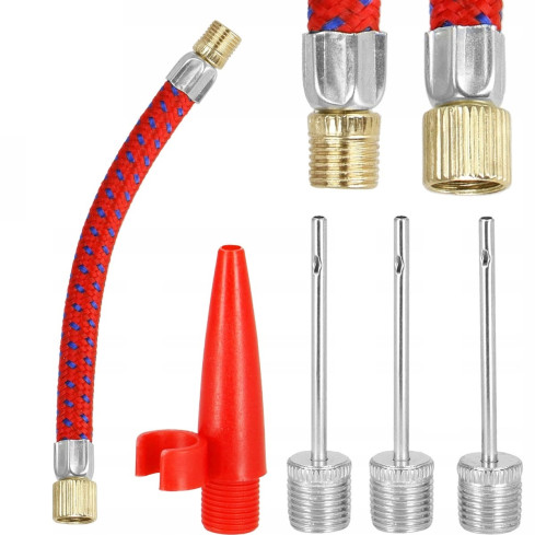 TG56101 ZESTAW AKCESORIÓW DO POMPOWANIA IGŁY WĘŻYK KOŃCÓWKI POMPKI MATERACA PIŁKI