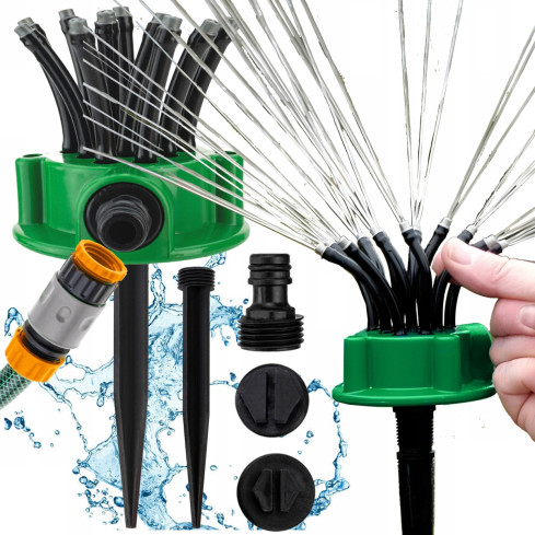 TG56058 ZRASZACZ OGRODOWY DO TRAWNIKA SPRYSKIWACZ TRAWY WBIJANY na szybkozłącze