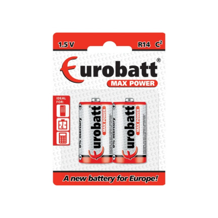 RT23 2szt Baterie R14 Max Power Shrink C 
