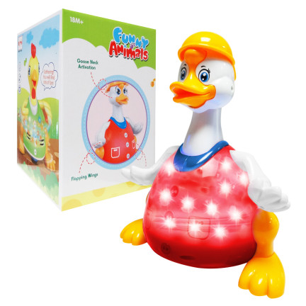 B16F1 INTERAKTYWNY KACZOR KACZKA TAŃCZY CHODZI ŚPIEWA ŚWIECI