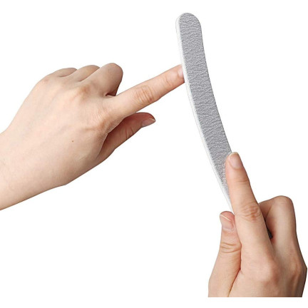 SS8 PILNIK DO PAZNOKCI BANAN SZARY ZEBRA GRADACJA 100/180 PILNICZEK