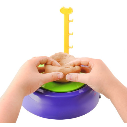 TG71197 KOŁO GARNCARSKIE Z GLINĄ FARBAMI ZESTAW KREATYWNY ARTYSTYCZNY DIY CERAMIKA