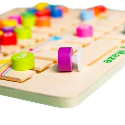 TG67010 SORTER DREWNIANY UKŁADANKA NAUKA DOPASUJ MONTESSORI ZABAWA LOGICZNA