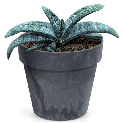 DCUB300E-S433 DONICZKA DONICA ozdobna OSŁONKA EFEKT BETONU SZARA BETON EFFECT PLASTI 12L