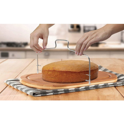 AG611 NÓŻ STRUNOWY DO CIĘCIA BISZKOPTU CIASTA 2 STRUNY