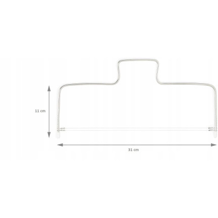 AG611 NÓŻ STRUNOWY DO CIĘCIA BISZKOPTU CIASTA 2 STRUNY