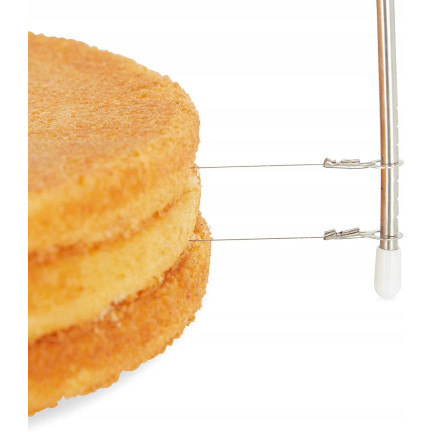 AG611 NÓŻ STRUNOWY DO CIĘCIA BISZKOPTU CIASTA 2 STRUNY