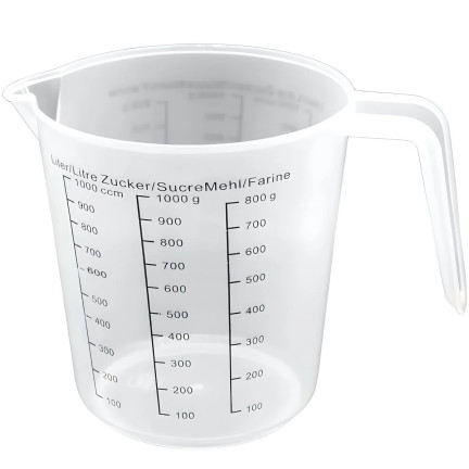 TG70284 MIARKA DZBANEK KUCHENNY KUBEK Z PODZIAŁKĄ MIARA 1L