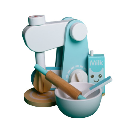 TG67006 ROBOT KUCHENNY ZABAWKOWY DREWNIANY MIKSER DLA DZIECI AGD ZESTAW AKCESORIA