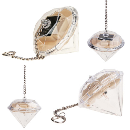 TG60449 DIAMENTOWE LAMPKI SOLARNE OGRODOWE DEKORACYJNE DIAMENTY ZESTAW 4SZT wiszące