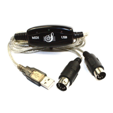 PC40 KABEL KONWERTER USB NA MIDI IN OUT INTERFEJS SZYBKA TRANSMISJA