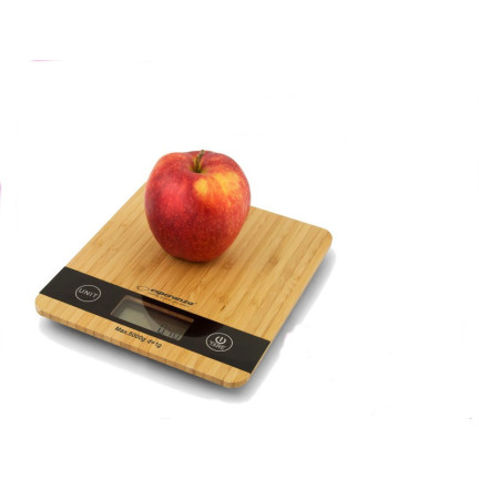 ES39 BAMBO CYFROWA WAGA KUCHENNA DO 5kg DREWNIANA