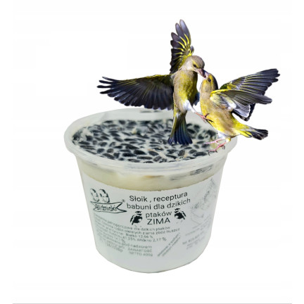 KAR1 KARMA DLA DZIKICH PTAKÓW sikorek DZWONEK TŁUSZCZOWY na ZIMĘ BOGATY SKŁAD 300g