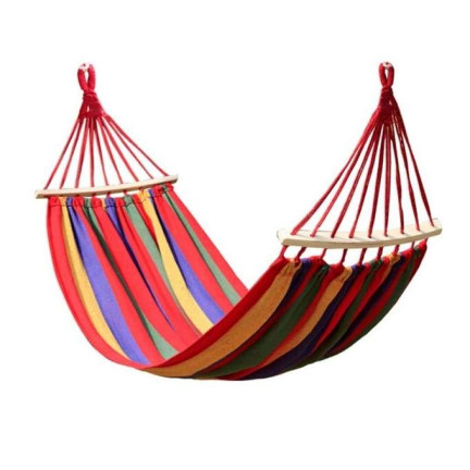 TG56035-2 DUŻY HAMAK OGRODOWY NA STELAŻU 2-OSOBOWY WISZĄCY BUJAK HUŚTAWKA + POKROWIEC