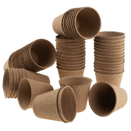 201277 DONICZKI TORFOWE P6 BIODEGRADOWALNE ROZSADOWE SADZONKI ROZSADY 6 cm 60 szt.