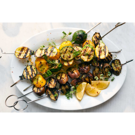 WUI8955 KOMPLET 8 SZPILEK NIERDZEWNYCH DO SZASZŁYKÓW 28CM