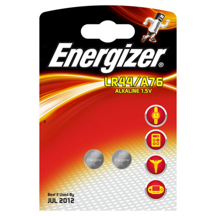 EN7 2x Bateria ENERGIZER A76 LR44 AG13 L1154 GPA76 PX76A