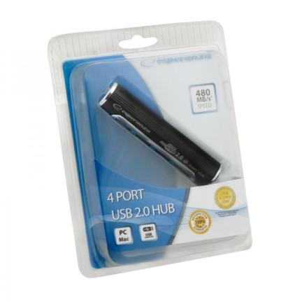 ES266 USB 2.0 HUB 4 PORTY ALUMINIUM EA115