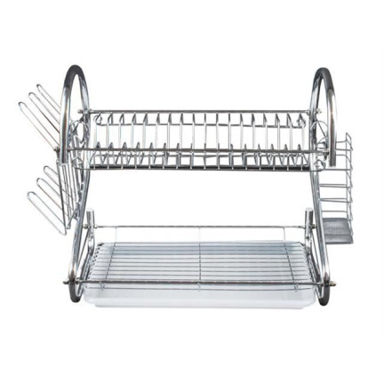 BB63 SUSZARKA DO NACZYŃ DUŻA DWUPOZIOMOWA CHROMOWANA STOJĄCA LUB WISZĄCA OCIEKACZ