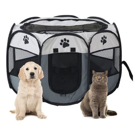 TG64647 KOJEC KLATKA DLA PSA KOTA ZAGRODA LEGOWISKO BRAMKA PODRÓŻNA SKŁADANA