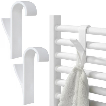 TG67249 HACZYK na GRZEJNIK KALORYFER WIESZAK KOMPLET 2SZT na ręczniki szlafrok łazienkowy