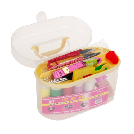 3123 ZESTAW KRAWIECKI PRZYBORNIK DO SZYCIA AKCESORIA XL NICI IGŁY OPAKOWANIE