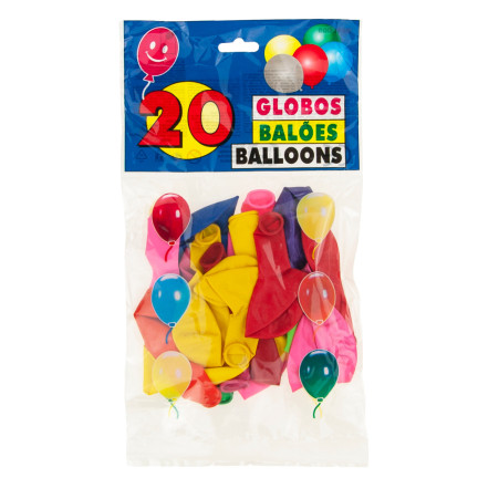 391192 BALONY KOLOR 50SZT. wym.22x25 cm